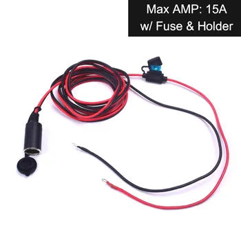Car Auto Cigarette Lighter 12V Plug Socket Power Extension Cable Eyelet Ring Terminal with Fuse 16AWG 15A 10FT Heavy Duty Copper
Car Auto Cigarette Lighter 12V Plug Socket Power Extension Cable Eyelet Ring Terminal with Fuse 16AWG 15A 10FT Heavy Duty Copper