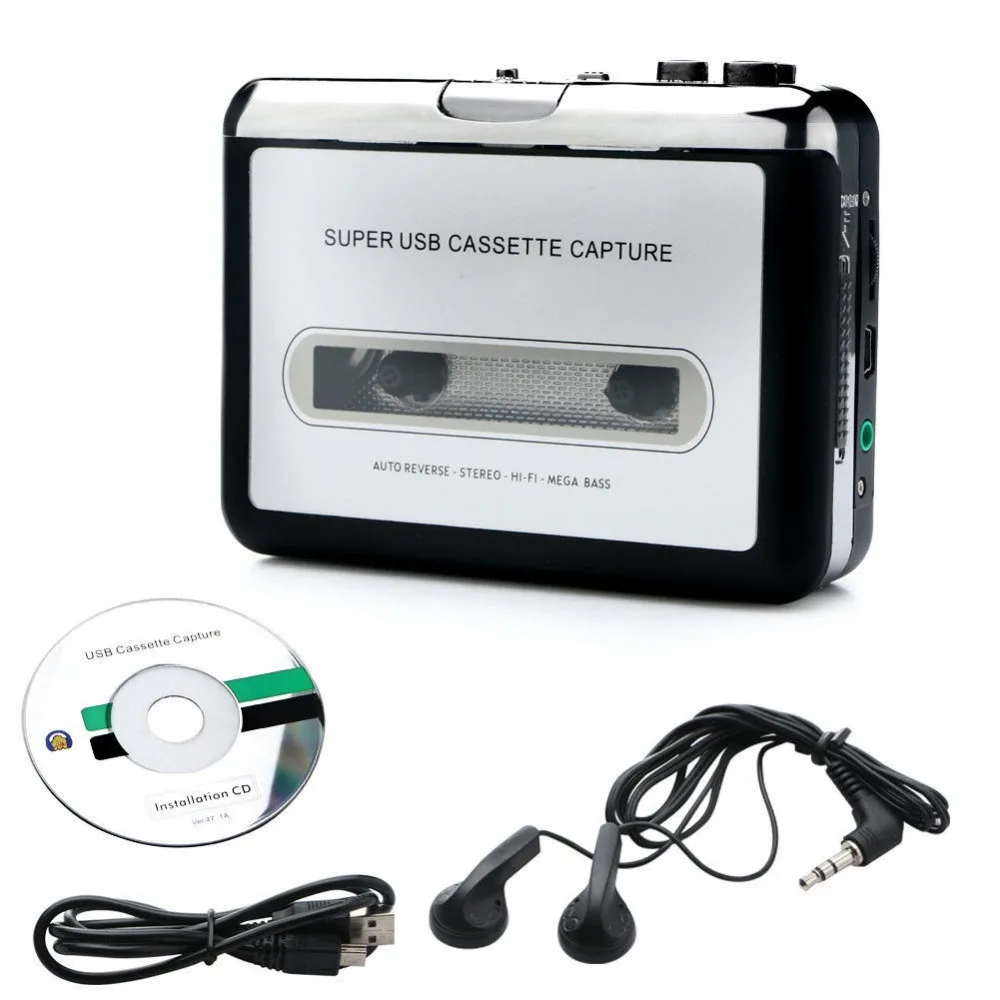 USB Cassette Player Recorder Tape to MP3 Convert Music on Tape to PC USB Cassette to MP3 Converter Audio Cassette Player
USB Cassette Player Recorder Tape to MP3 Convert Music on Tape to PC USB Cassette to MP3 Converter Audio Cassette Player