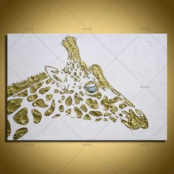 100%Handmade Texture Oil Painting Animal Gold Giraffe Canvas Painting Abstract Giraffe For Sitting Room Child's Room As Gifts
100%Handmade Texture Oil Painting Animal Gold Giraffe Canvas Painting Abstract Giraffe For Sitting Room Child's Room As Gifts