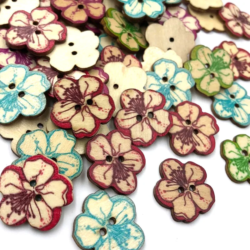 Flower Natural Wooden Buttons For Needlework Scrapbooking 2 Holes Buttons Patchwork DIY Craft Sewing Accessories WB523
Flower Natural Wooden Buttons For Needlework Scrapbooking 2 Holes Buttons Patchwork DIY Craft Sewing Accessories WB523