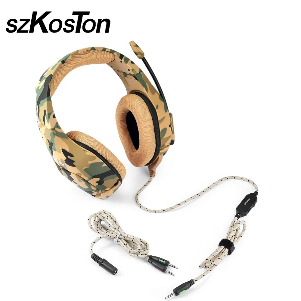 Stereo Gaming Headset Camouflage Wired Game Headphone Headset Sport Earphone With Mic For PS4 PC Tablet MP4 Phone For XBOX ONE
Stereo Gaming Headset Camouflage Wired Game Headphone Headset Sport Earphone With Mic For PS4 PC Tablet MP4 Phone For XBOX ONE