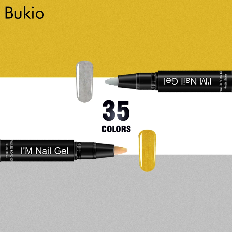 Гелевая ручка для ногтей Bukio гелевая праймер Nagellak дизайна гибридные аксессуары