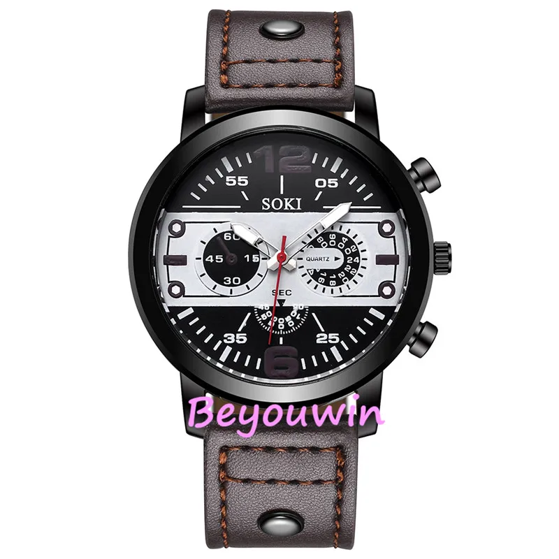 100pcs/lot fashion soki leather watch wrap quartz casual date watch for man wholesale sports watch
100pcs/lot fashion soki leather watch wrap quartz casual date watch for man wholesale sports watch