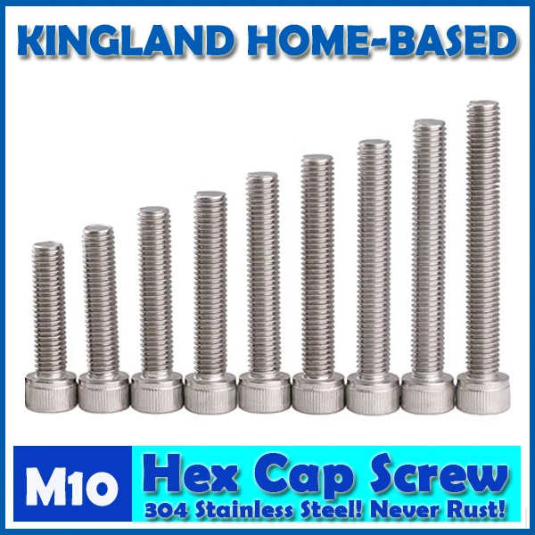 M10 DIN912 Hexagon Socket Head Cap Machine Screws Allen Metric 304 Stainless Steel Bolt HEX Socket Screws For Computer Case
M10 DIN912 Hexagon Socket Head Cap Machine Screws Allen Metric 304 Stainless Steel Bolt HEX Socket Screws For Computer Case