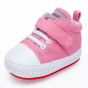 Delebao Fashion Shallow Hook & Loop Solid Baby Girl Shoes 0-2 Years Old Soft Sole Shoes Outdoor First Walkers Wholesale 2018
Delebao Fashion Shallow Hook & Loop Solid Baby Girl Shoes 0-2 Years Old Soft Sole Shoes Outdoor First Walkers Wholesale 2018