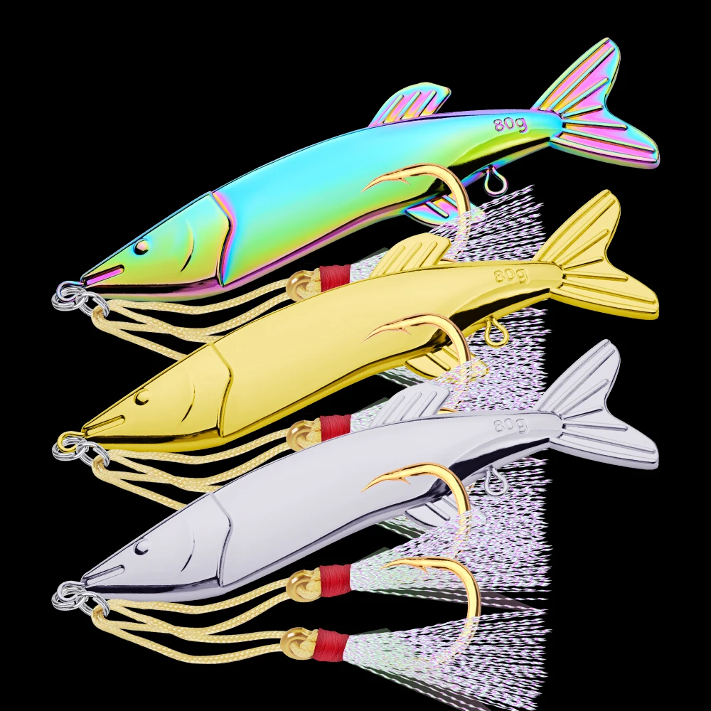 3pcs high quality VIB 12.2cm-4.8"/80g-2.82oz Fishing Lure 7# JIG Feather Hooks Fish Tackle Artificial Japan Hard Bait 2018 New
3pcs high quality VIB 12.2cm-4.8"/80g-2.82oz Fishing Lure 7# JIG Feather Hooks Fish Tackle Artificial Japan Hard Bait 2018 New