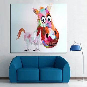 Decorative Art Handmade Oil Painting On Canvas Living Room Home Decor Big Head Horse Wall Paintings Animal Pictures
Decorative Art Handmade Oil Painting On Canvas Living Room Home Decor Big Head Horse Wall Paintings Animal Pictures