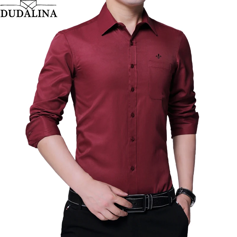 DUDALINA Men Shirt Brand 2020 Male High Quality Long Sleeve Shirts Casual Hit Color Slim Fit Black Men Dress Shirts Cotton Shirt
DUDALINA Men Shirt Brand 2020 Male High Quality Long Sleeve Shirts Casual Hit Color Slim Fit Black Men Dress Shirts Cotton Shirt