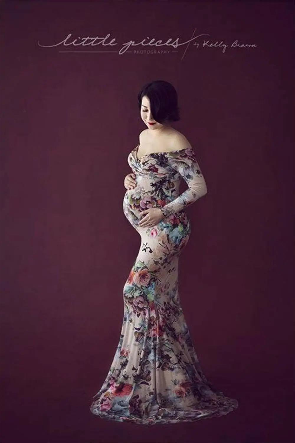 Maternity Photography Props Pregnant Women Noble Long Elegant Flower Dress Romantic Photo Shoot Fancy costume
Maternity Photography Props Pregnant Women Noble Long Elegant Flower Dress Romantic Photo Shoot Fancy costume