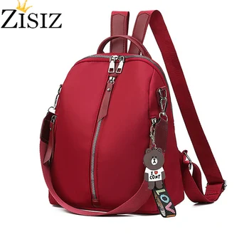 Backpack for women 2019 new fashion waterproof outdoor simple Oxford zipper hit color bag color travel quality bear pendant back
Backpack for women 2019 new fashion waterproof outdoor simple Oxford zipper hit color bag color travel quality bear pendant back