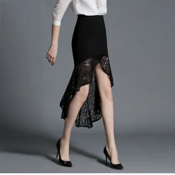 Short Front Long Back Women Lace Skirt Ruffles Mermaid Hip Skirt Swallowtail One Step Skirt FS0194
Short Front Long Back Women Lace Skirt Ruffles Mermaid Hip Skirt Swallowtail One Step Skirt FS0194