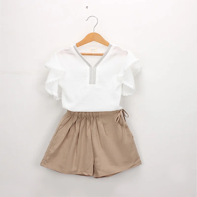 Hurave Baby Children Clothes Sets 2019 Girls Lace Lantern Sleeve Flower Cotton Sequin Shirt + Pants Summer Set Belt Clothes
Hurave Baby Children Clothes Sets 2019 Girls Lace Lantern Sleeve Flower Cotton Sequin Shirt + Pants Summer Set Belt Clothes