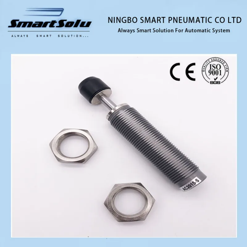 Pneumatic Cylinder Shock Absorber AC series AC0806 AC1005 AC1008 AC1210 Buffers with cap self-compensation Shock Absorber buffer
Pneumatic Cylinder Shock Absorber AC series AC0806 AC1005 AC1008 AC1210 Buffers with cap self-compensation Shock Absorber buffer