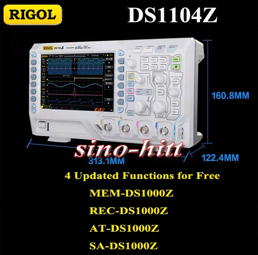 original RIGOL DS1104Z with genuine package 4 Channels 100MHz Digital Storage Oscilloscope 30,000 wfm/s 7s" TFTLCD 800x480 USB
original RIGOL DS1104Z with genuine package 4 Channels 100MHz Digital Storage Oscilloscope 30,000 wfm/s 7s" TFTLCD 800x480 USB