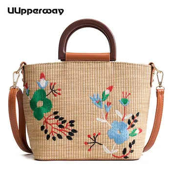 Cross-body Bag for Women Top Handle Straw Bags 2019 Boho Style Summer Floral Embroidery Weaving Handbag Female Beach Party Bags
Cross-body Bag for Women Top Handle Straw Bags 2019 Boho Style Summer Floral Embroidery Weaving Handbag Female Beach Party Bags