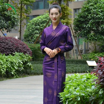 High quality female Tibetan costume spinning Silk Cotton Clothing round flower Lapel Tibet garment Lhasa Ethnic style Gown Robe
High quality female Tibetan costume spinning Silk Cotton Clothing round flower Lapel Tibet garment Lhasa Ethnic style Gown Robe