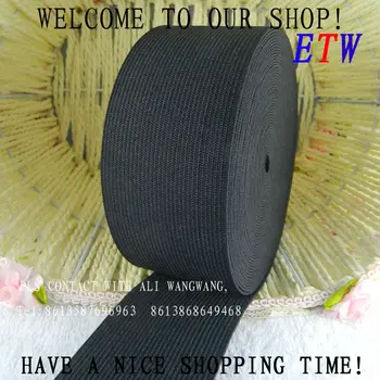 Free shipping Thicken item 50mm black Knitting Elastic Tape /Elastic Stretch Webbing ,10 yards/Roll, for wholesale and retail
Free shipping Thicken item 50mm black Knitting Elastic Tape /Elastic Stretch Webbing ,10 yards/Roll, for wholesale and retail