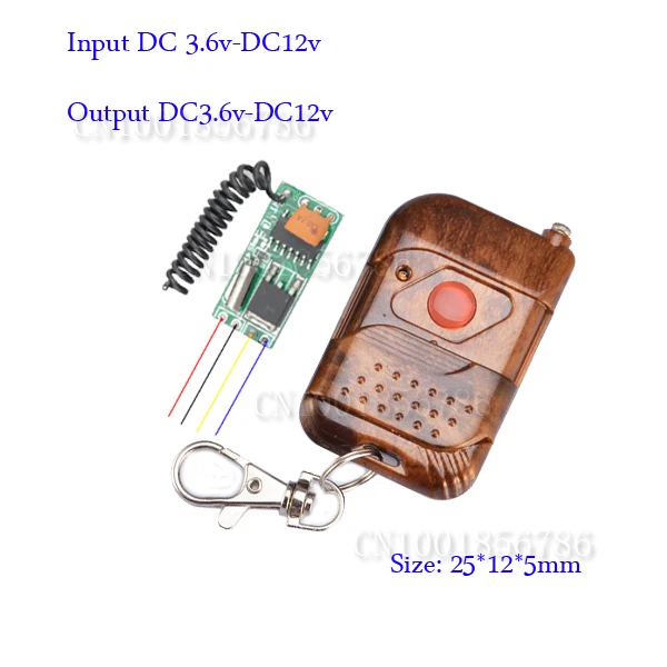 Mini Remote Control Switch System Micro DC3V-5V 2A Relay 2*Receiver Transmitter Momentary Toggle Latched Learn 315/433
Mini Remote Control Switch System Micro DC3V-5V 2A Relay 2*Receiver Transmitter Momentary Toggle Latched Learn 315/433