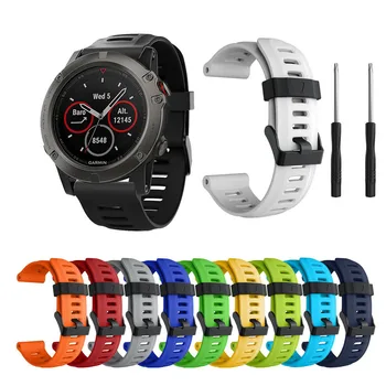 Watch Strap For Garmin Fenix 5x Band Outdoor Sport Silicone Watchband strap for Garmin Fenix3/ 3HR/Fenix 6X Plus
Watch Strap For Garmin Fenix 5x Band Outdoor Sport Silicone Watchband strap for Garmin Fenix3/ 3HR/Fenix 6X Plus