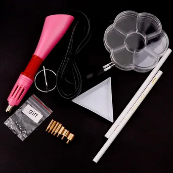 Rapid Heating Up Hotfix Wand Pink Hot Fix Rhinestone Applicator&2pcs Pencil&7 Cells&Round Triangle Box DIY Tools Set
Rapid Heating Up Hotfix Wand Pink Hot Fix Rhinestone Applicator&2pcs Pencil&7 Cells&Round Triangle Box DIY Tools Set
