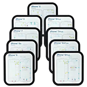 12PC Professional Guide Pad for iPhone XsMax XR XS X 8P 8 7 7P 6 6s 6p 6sp Magnetic Screw Keeper Chart Mat Phone Repair Tools
12PC Professional Guide Pad for iPhone XsMax XR XS X 8P 8 7 7P 6 6s 6p 6sp Magnetic Screw Keeper Chart Mat Phone Repair Tools