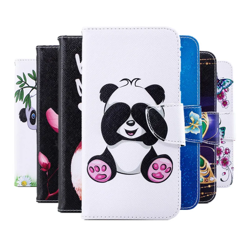

Flip Cover For LG Stylo 4 Q8 Q6 G7 G6 V30 V20 Case Wallet Leather Phone Cases Stand Holder Card Slot Book Style Painted Cover