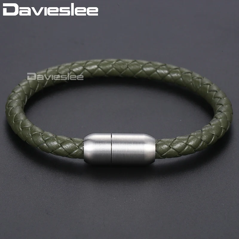 Braided Genuine Leather Bracelets For Women Men Black Brown Wristband Bracelet Stainless Steel Round Magnetic Clasp 6mm DLBM14
Braided Genuine Leather Bracelets For Women Men Black Brown Wristband Bracelet Stainless Steel Round Magnetic Clasp 6mm DLBM14