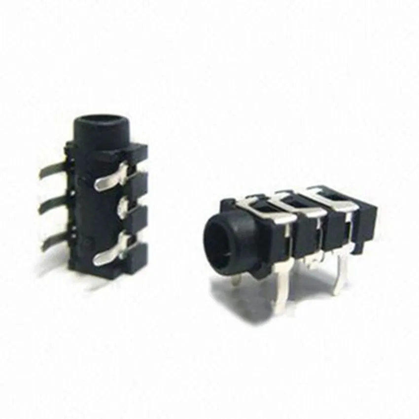 10PCS 3.5mm Female Audio Connector 5 Pin DIP Headphone Jack Socket PJ-313