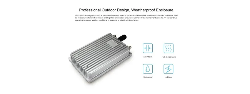 300Mbps Outdoor WIFI Station Access Point with 802.11bgn Protocol & GatewayRepeaterAP Operation Modes for Max 64 Clients-waterproof_1