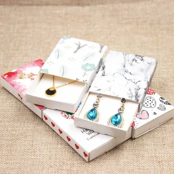 Dreamcatcher printed gift box Diy handmade gift box marble pattern necklace charm pendant/earring box 50pcs +50pc inner card 
Dreamcatcher printed gift box Diy handmade gift box marble pattern necklace charm pendant/earring box 50pcs +50pc inner card