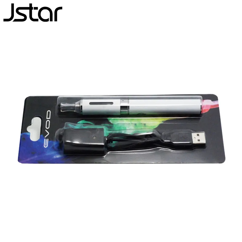 

500pcs/lot Jstar MT3 Evod Blister Kit Electronic Cigarette MT3 atomizer 650/900/1100mAh Evod Battery E Cigarettes 10 Colors