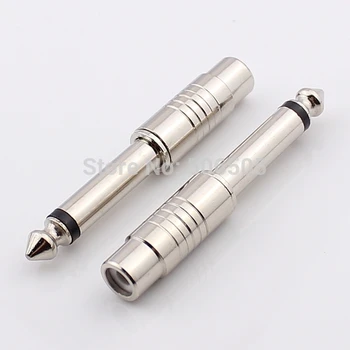 High Quality mono 6.35mm plug to RCA connector RCA Female Adapter Connector Converter For Microphone 10pcs/ot
High Quality mono 6.35mm plug to RCA connector RCA Female Adapter Connector Converter For Microphone 10pcs/ot