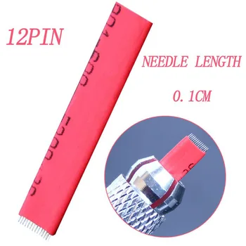 10pcs New 2016 Professional 12Pin Microblade Needles For Manual Fog Eyebrow Semi 3D Permanent Makeup Pen 0.1 CM Needle Length
10pcs New 2016 Professional 12Pin Microblade Needles For Manual Fog Eyebrow Semi 3D Permanent Makeup Pen 0.1 CM Needle Length