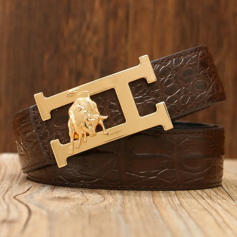Fashion belt gold Cattle model Smooth buckle women cowgirl Crocodile style designer belts men leather luxury waist strap
Fashion belt gold Cattle model Smooth buckle women cowgirl Crocodile style designer belts men leather luxury waist strap