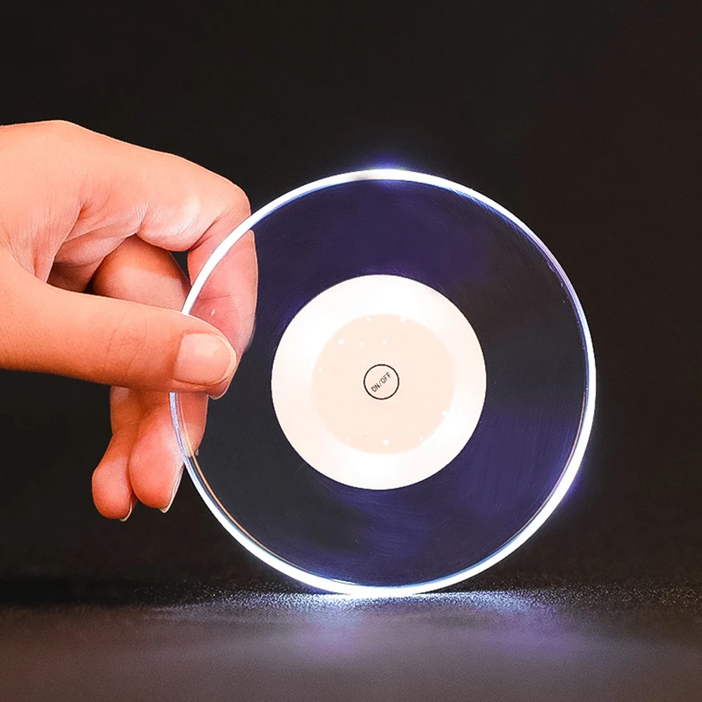 1X LED Coaster pad and mat Round Bottle Cup Pad Mat Ultra-Thin Lighting Up for Drink Coffee table mat cup wad cup mat
1X LED Coaster pad and mat Round Bottle Cup Pad Mat Ultra-Thin Lighting Up for Drink Coffee table mat cup wad cup mat