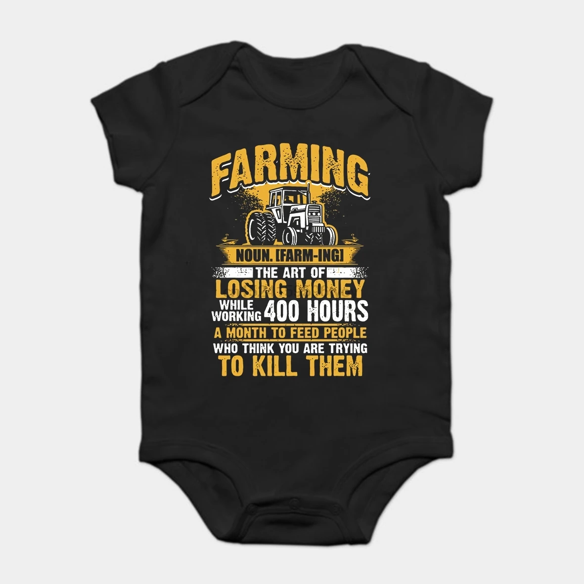 Baby Onesie Baby Bodysuits kid t shirt 100% Cotton Custom Printed Farmer Farmer Farming Definition
Baby Onesie Baby Bodysuits kid t shirt 100% Cotton Custom Printed Farmer Farmer Farming Definition