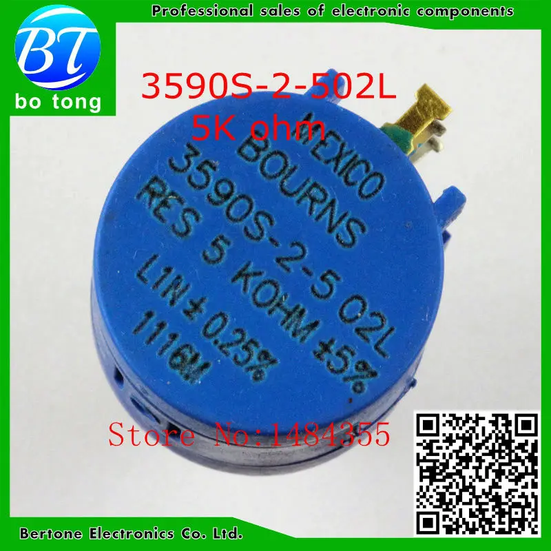 1 шт., прецизионный многооборотный потенциометр 3590S-2-502L 3590S 5K ohm, 10 колец, регулируемый резистор
1 шт., прецизионный многооборотный потенциометр 3590S-2-502L 3590S 5K ohm, 10 колец, регулируемый резистор