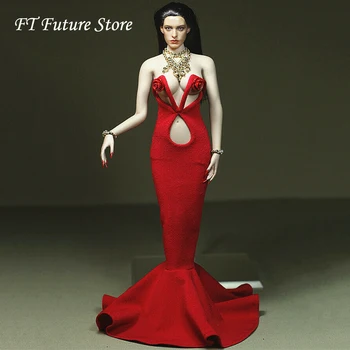 Collectible 1/6 Scale Sexy Girl Female Clothes Set Red Dress Rose Necklace Model For 12" TBLeague Big Bust Action Figure Body
Collectible 1/6 Scale Sexy Girl Female Clothes Set Red Dress Rose Necklace Model For 12" TBLeague Big Bust Action Figure Body