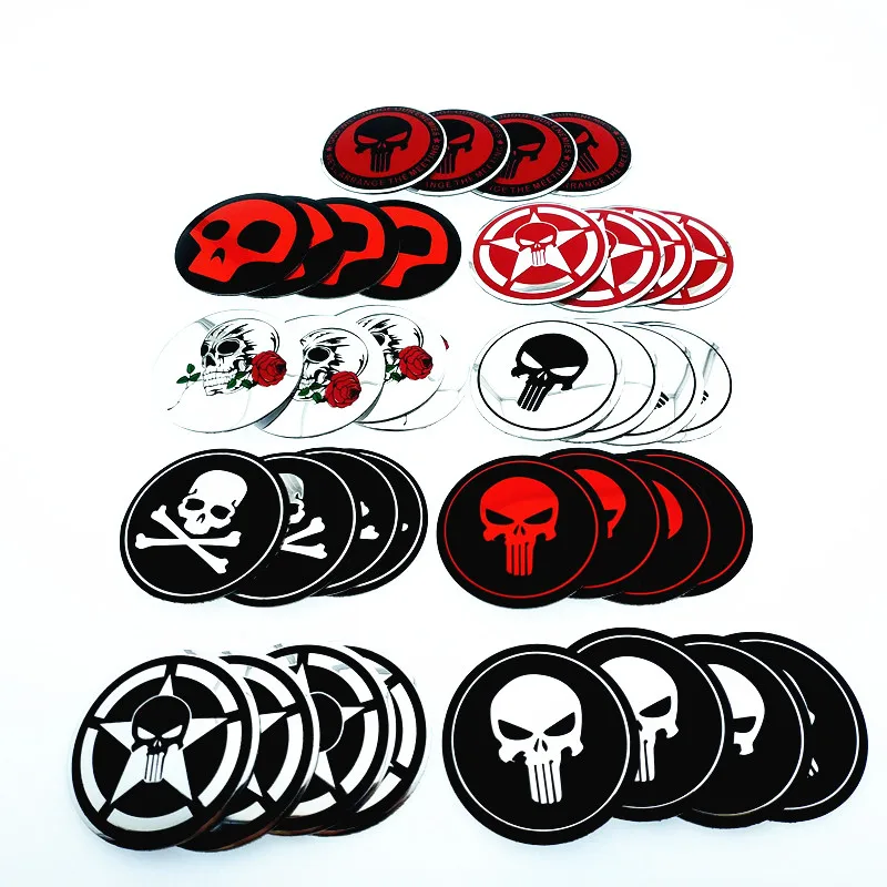 4pcs/sets 56.5mm Car Styling Car Tire Wheel Center Centre Hub Cap Emblem Set Skull Punisher Car sticker Emblem
4pcs/sets 56.5mm Car Styling Car Tire Wheel Center Centre Hub Cap Emblem Set Skull Punisher Car sticker Emblem