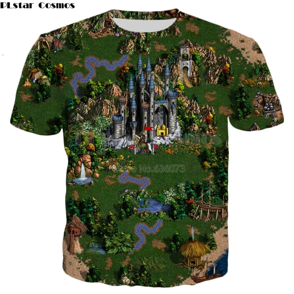 

PLstar Cosmos 2019 New style summer T shirt Fashion Men/Women tshirt Classic game Heroes of Might & Magic Print Harajuku t shirt