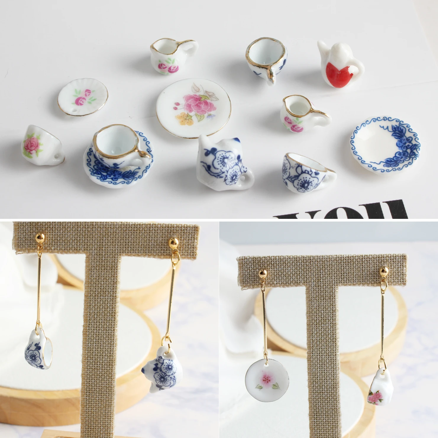Ceramics Spacer Beads Cup Water Bottle Flower Dish Mini Enamel Pendants Diy Earrings Bracelets Accessories Handmade Charms
Ceramics Spacer Beads Cup Water Bottle Flower Dish Mini Enamel Pendants Diy Earrings Bracelets Accessories Handmade Charms