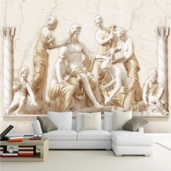 European Style Vintage Wall Cloth 3D Embossed Roman Statue Wall Mural Photo Wallpaper Living Room TV Backdrop Wall Covering Roll
European Style Vintage Wall Cloth 3D Embossed Roman Statue Wall Mural Photo Wallpaper Living Room TV Backdrop Wall Covering Roll