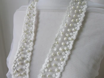 Ivory White Pearl Bead Beaded Trims Sew On Collar Mesh Ribbon 4cm Wide For Bridal Sash, Jewelry Headpiece DIY Dress Belt
Ivory White Pearl Bead Beaded Trims Sew On Collar Mesh Ribbon 4cm Wide For Bridal Sash, Jewelry Headpiece DIY Dress Belt