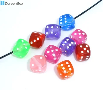 100 PCs Doreen Box Acrylic Dice Spacer Beads Square Shape Multicolor Mixed Randomly For DIY Jewelry Making 9x9mm, Hole:1.3mm
100 PCs Doreen Box Acrylic Dice Spacer Beads Square Shape Multicolor Mixed Randomly For DIY Jewelry Making 9x9mm, Hole:1.3mm