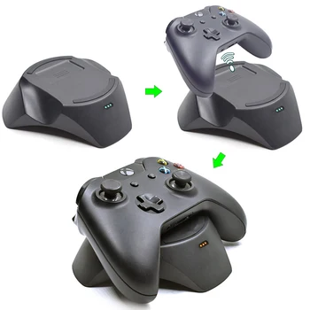 Wireless Controller Charging Station Stand for Rechargeable Gamepad Battery Pack Set Charging Dock for Xbox One/Slim/X Slim
Wireless Controller Charging Station Stand for Rechargeable Gamepad Battery Pack Set Charging Dock for Xbox One/Slim/X Slim