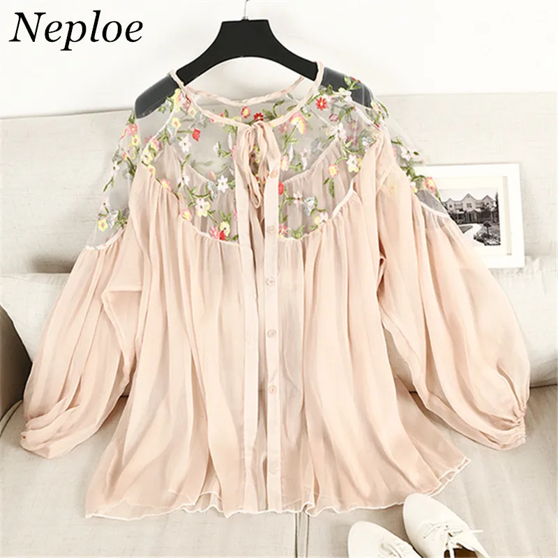 New Arrival Perspective Mesh Patchwork Blusa Women 2019 Fashion Embroidery Blouse Clothes Casual Loose Puff Sleeve Shirt 64960
New Arrival Perspective Mesh Patchwork Blusa Women 2019 Fashion Embroidery Blouse Clothes Casual Loose Puff Sleeve Shirt 64960