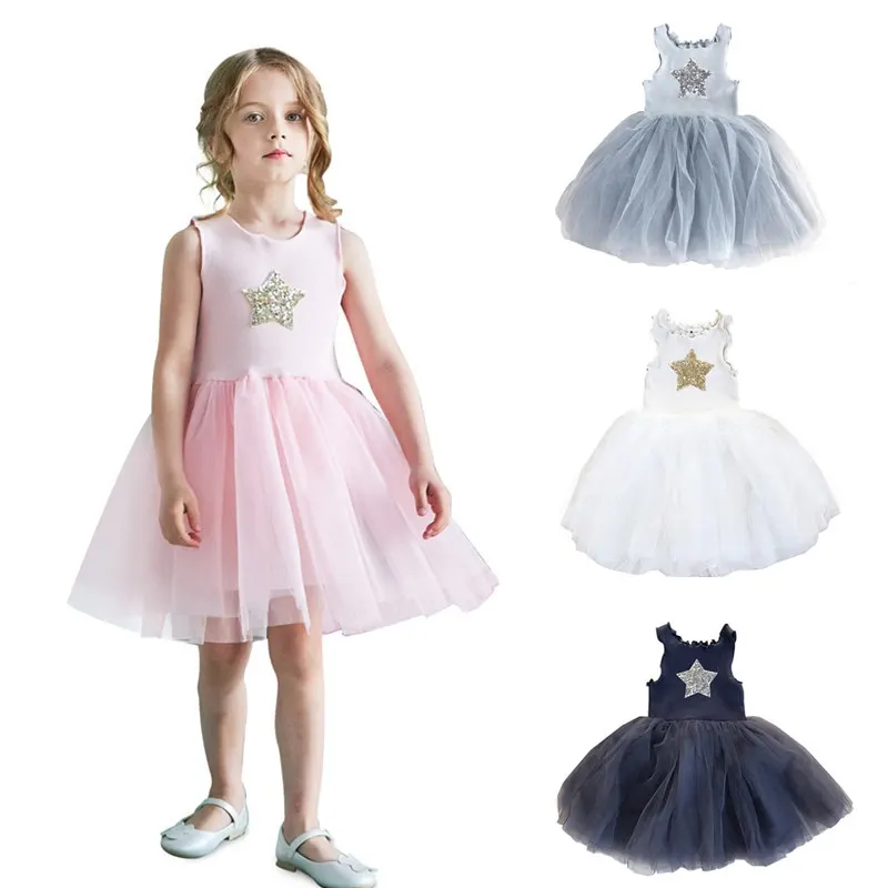 Fashion Kids Baby Girls Sequins Star Summer Dress Sleeveless Patchwork Tutu Tulle Princess Dress Vest Kids Sundress For Girl
Fashion Kids Baby Girls Sequins Star Summer Dress Sleeveless Patchwork Tutu Tulle Princess Dress Vest Kids Sundress For Girl
