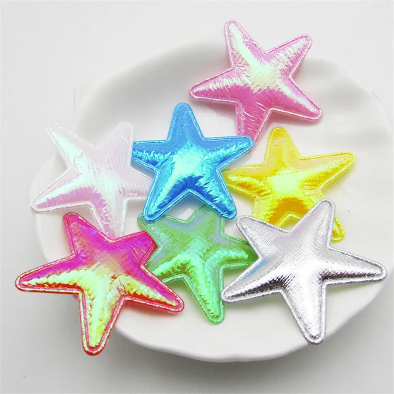 56pcs/lot 4.2cm Multi color Shiny Star Padded Appliques for DIY Accessories Craft Handmade Decoration
56pcs/lot 4.2cm Multi color Shiny Star Padded Appliques for DIY Accessories Craft Handmade Decoration