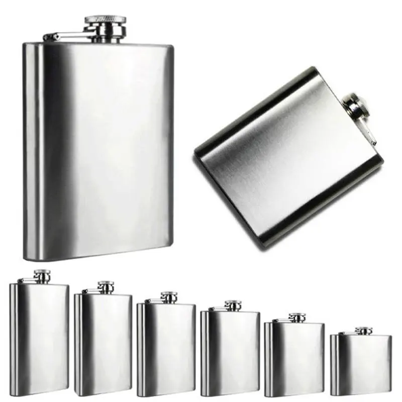 4/5/6/7oz Portable Hip Flasks Stainless Steel Flagon Mini Wine Funnel Outdoor Whiskey Alcohol Bottle Silver Drinkware Gifts
4/5/6/7oz Portable Hip Flasks Stainless Steel Flagon Mini Wine Funnel Outdoor Whiskey Alcohol Bottle Silver Drinkware Gifts