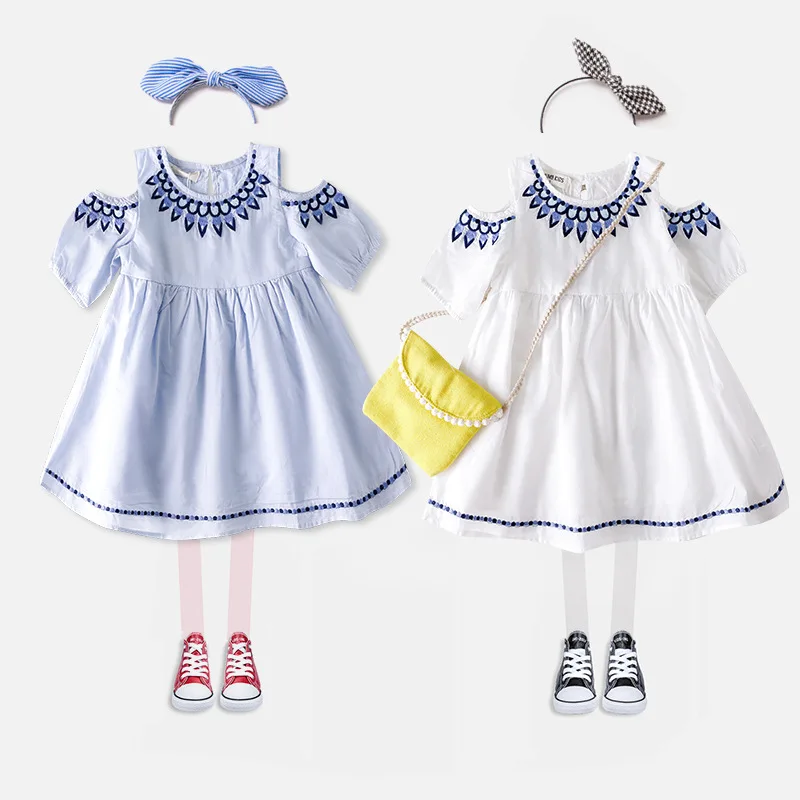 2018 spring and summer new girl doll sleeve embroidered doll princess dress children's dress
2018 spring and summer new girl doll sleeve embroidered doll princess dress children's dress